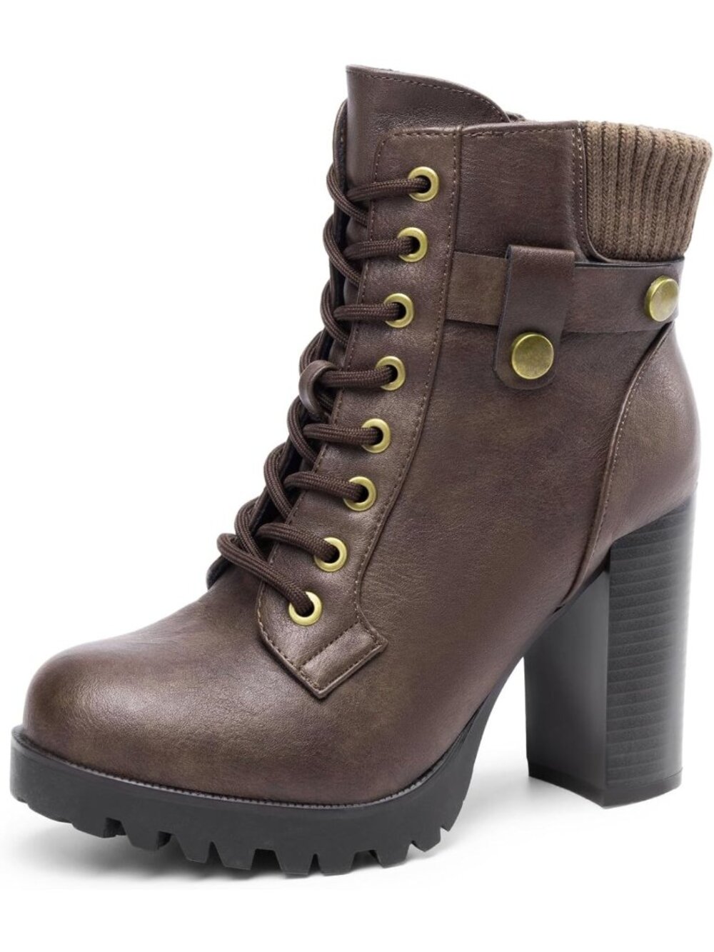 Stylish Women's Lace-Up Combat Ankle Booties | Trendy & Versatile Footwear